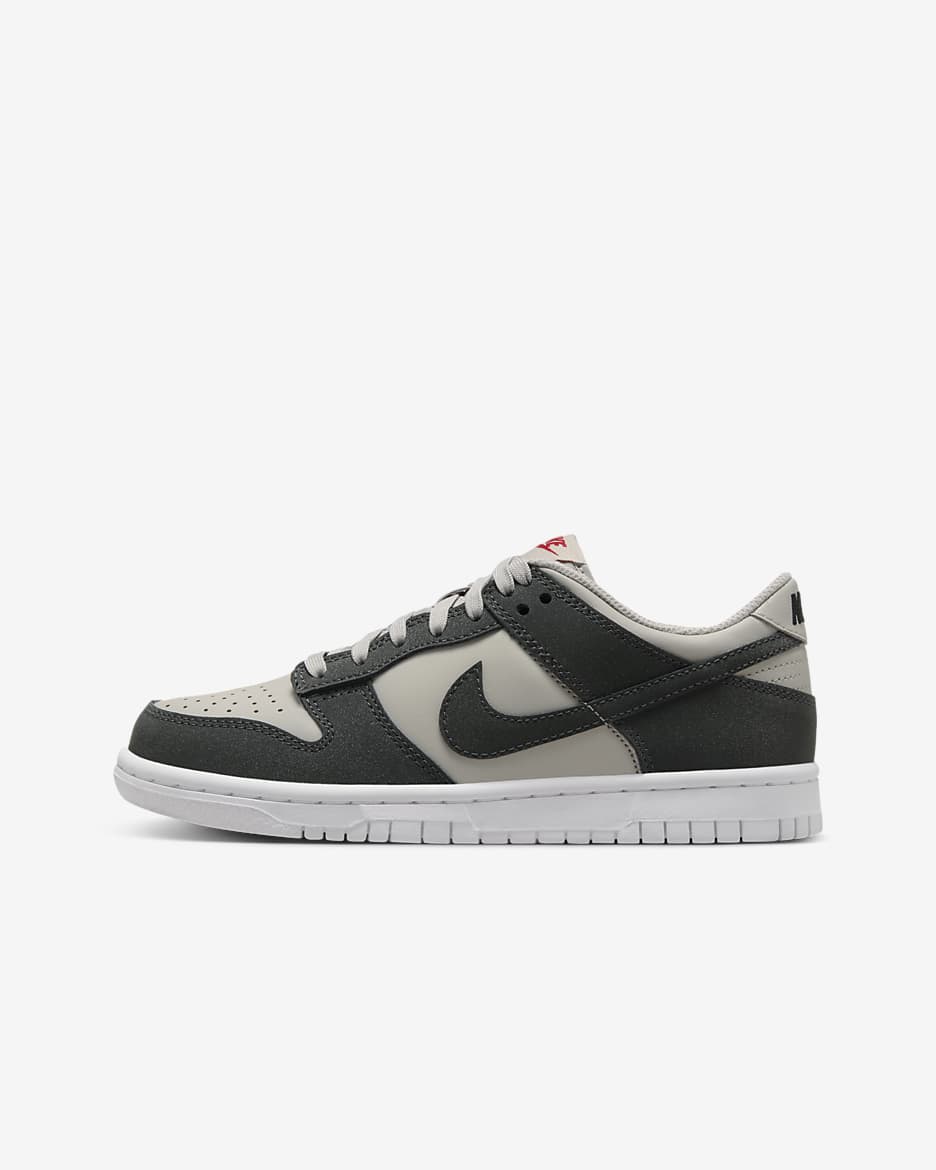 Popular Nike dunk low black/red/white youth